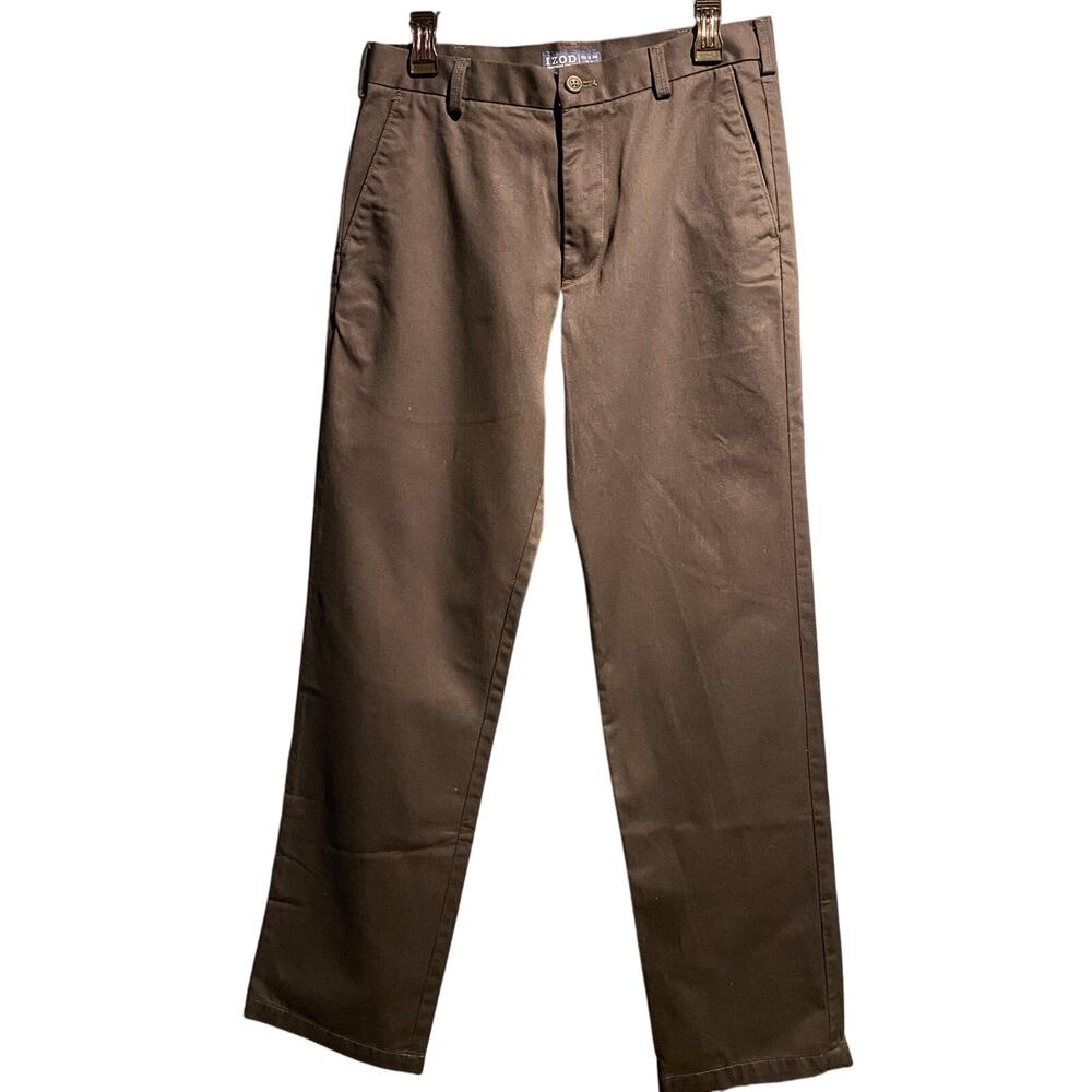 IZOD 32x34 American Chino Slim fit Men’s pants Gray Work Office Business Casual